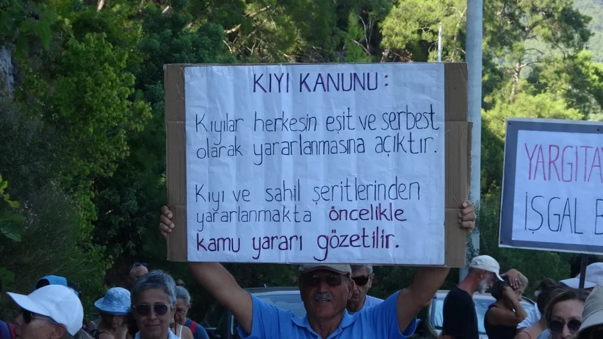 Akyaka'da kıyı işgali protestosuna saldırı girişimi