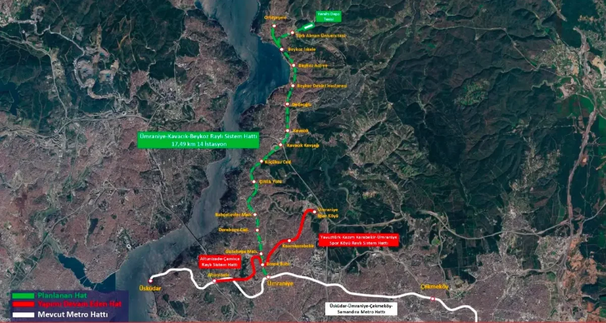 Ümraniye-Kavacık-Beykoz metrosu geliyor