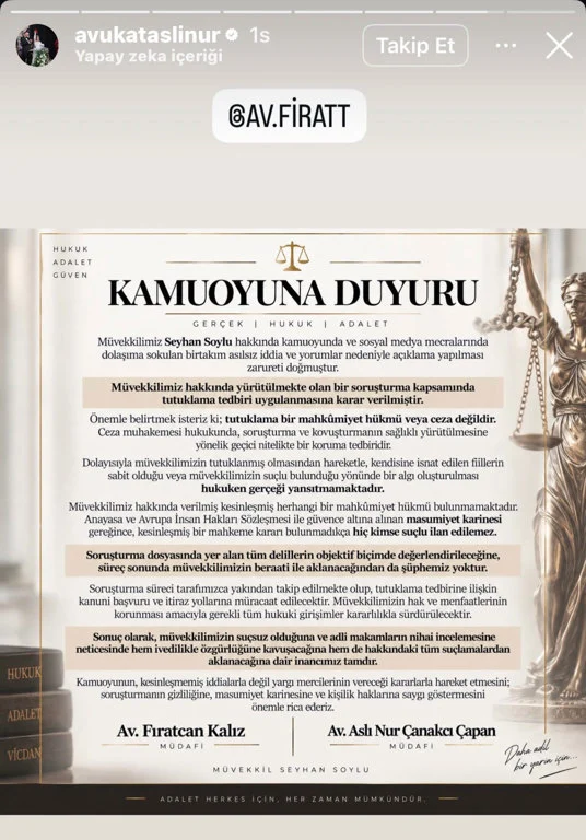Güllü soruşturmasında adı geçen Seyhan Soylu tutuklandı
