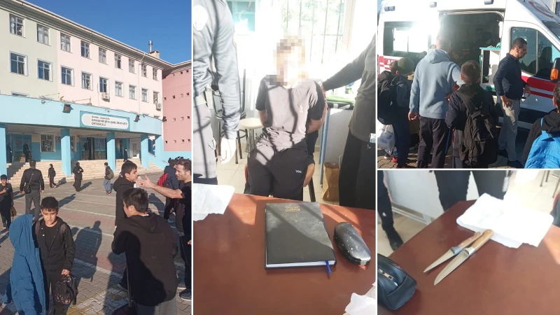 Başakşehir'de bir öğrenci, okul kapısında yedi öğrenciyi bıçakla yaraladı