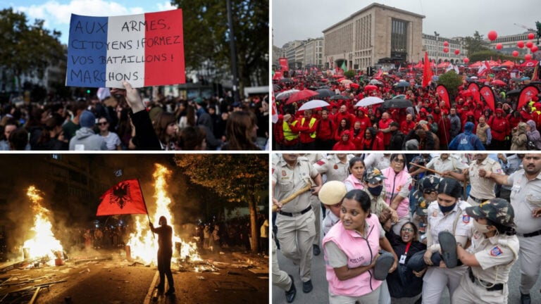 dört ülke dört protesto, gençler gelecekleri için sokakta