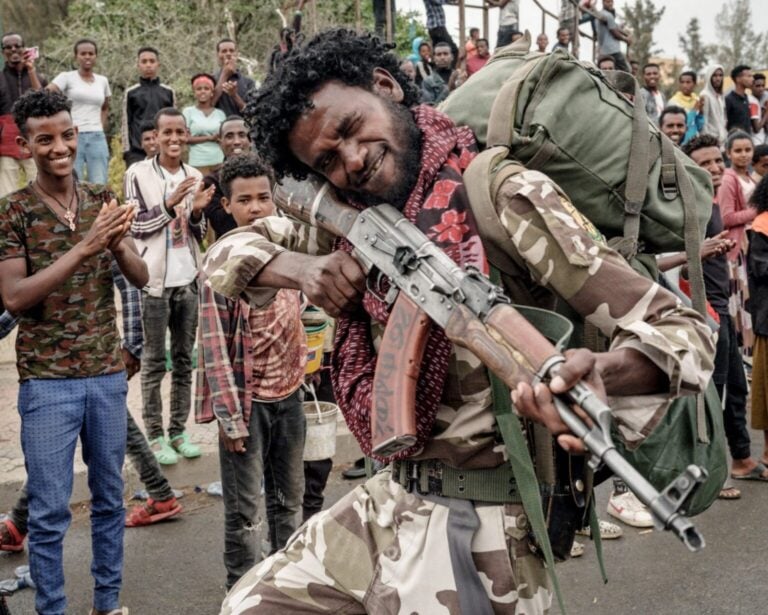Tigray Halk Kurtuluş Cephesi'nden bir militan, Etiyopya