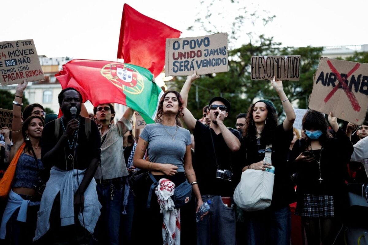 Portekiz'de protestolar