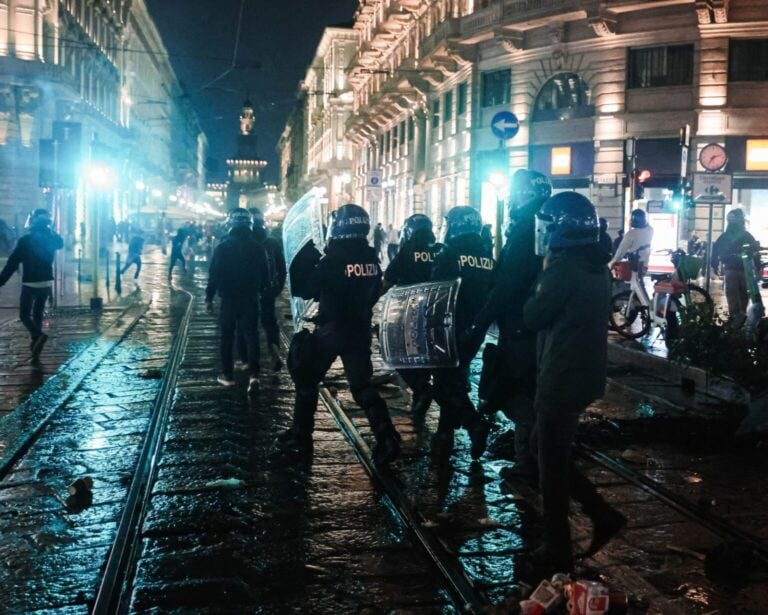 italya protestolar
